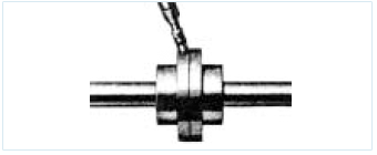 Inject grease enough until the grease overflows on the opposite side of the inlet.